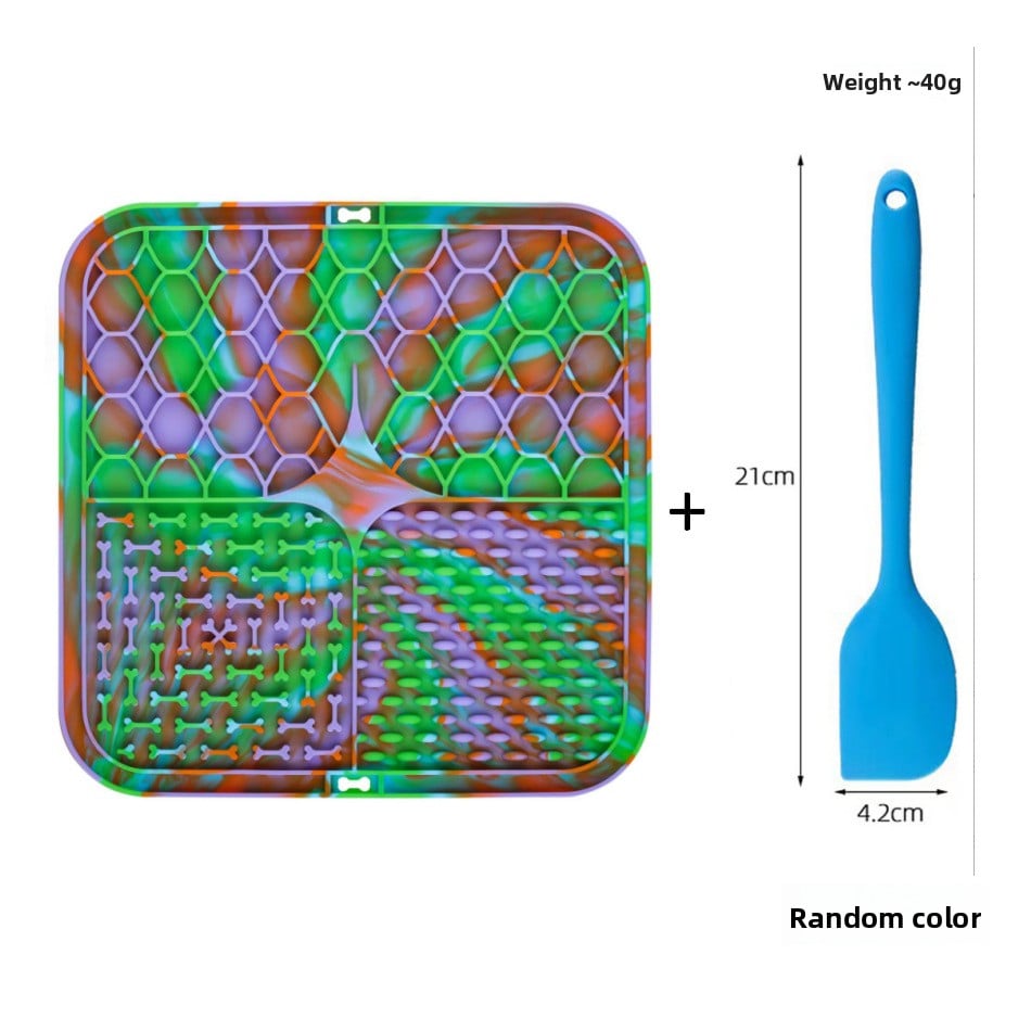 Silicone Pet Licking Mat Slow Feeder with Suction Base