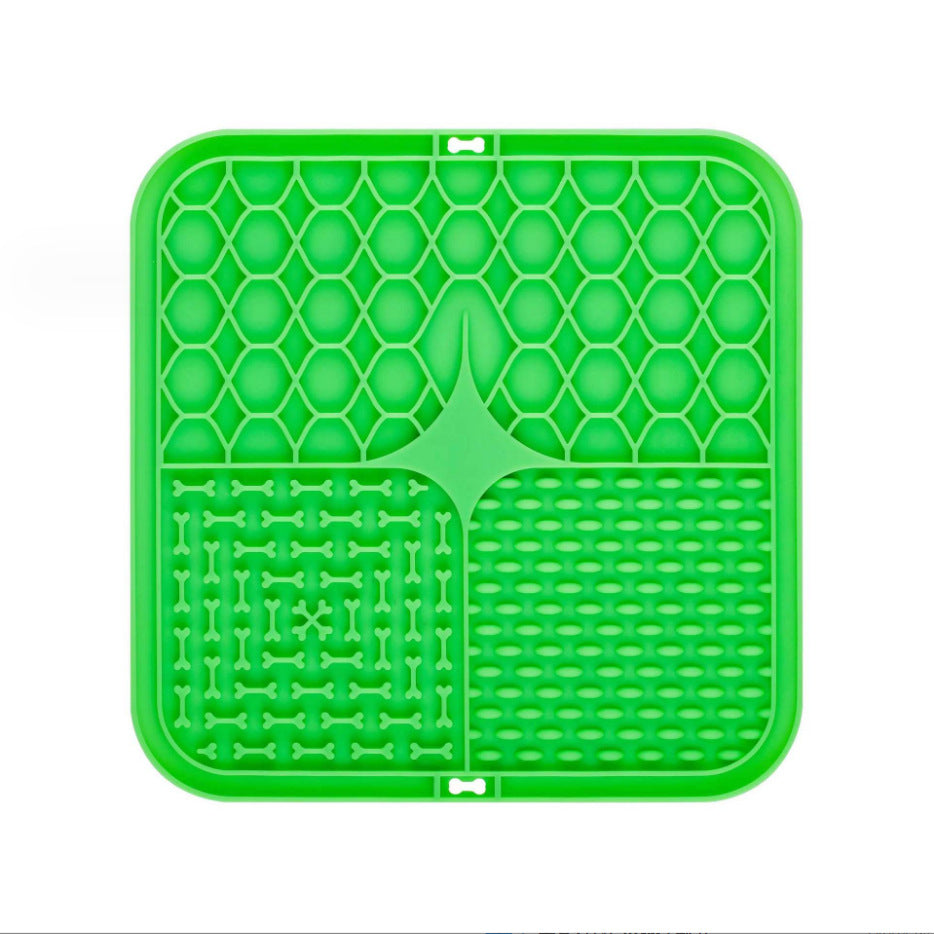 Silicone Pet Licking Mat Slow Feeder with Suction Base