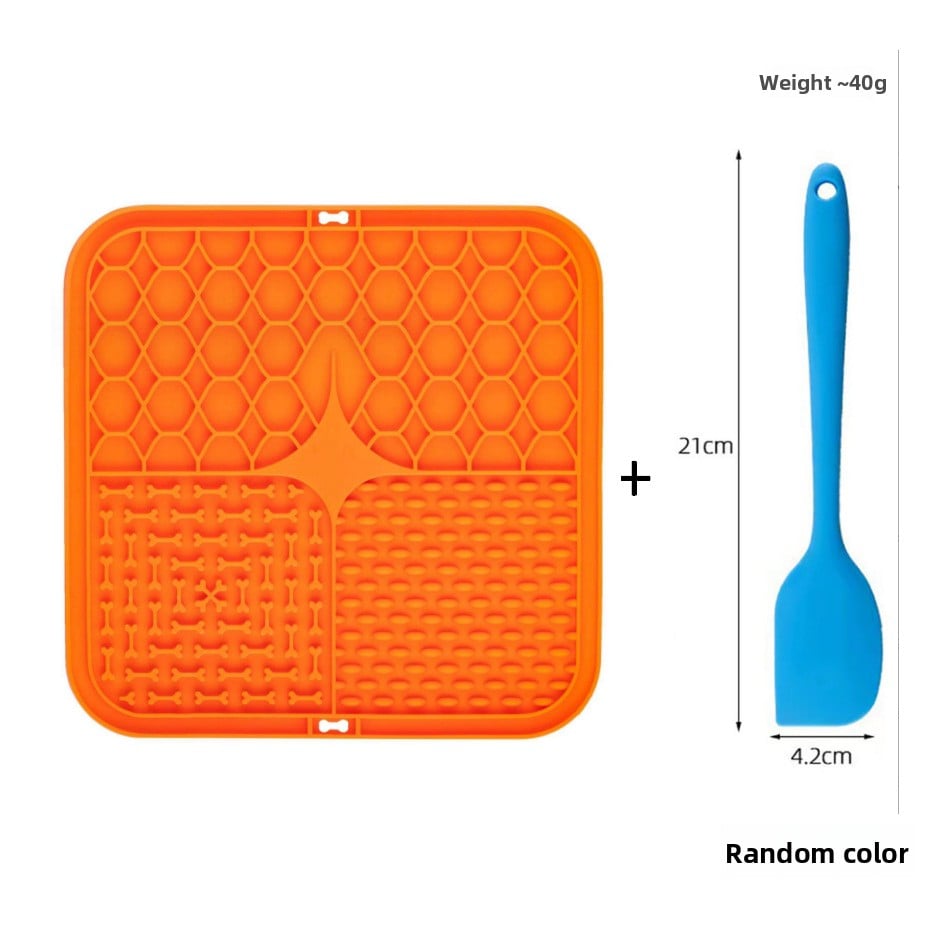 Silicone Pet Licking Mat Slow Feeder with Suction Base