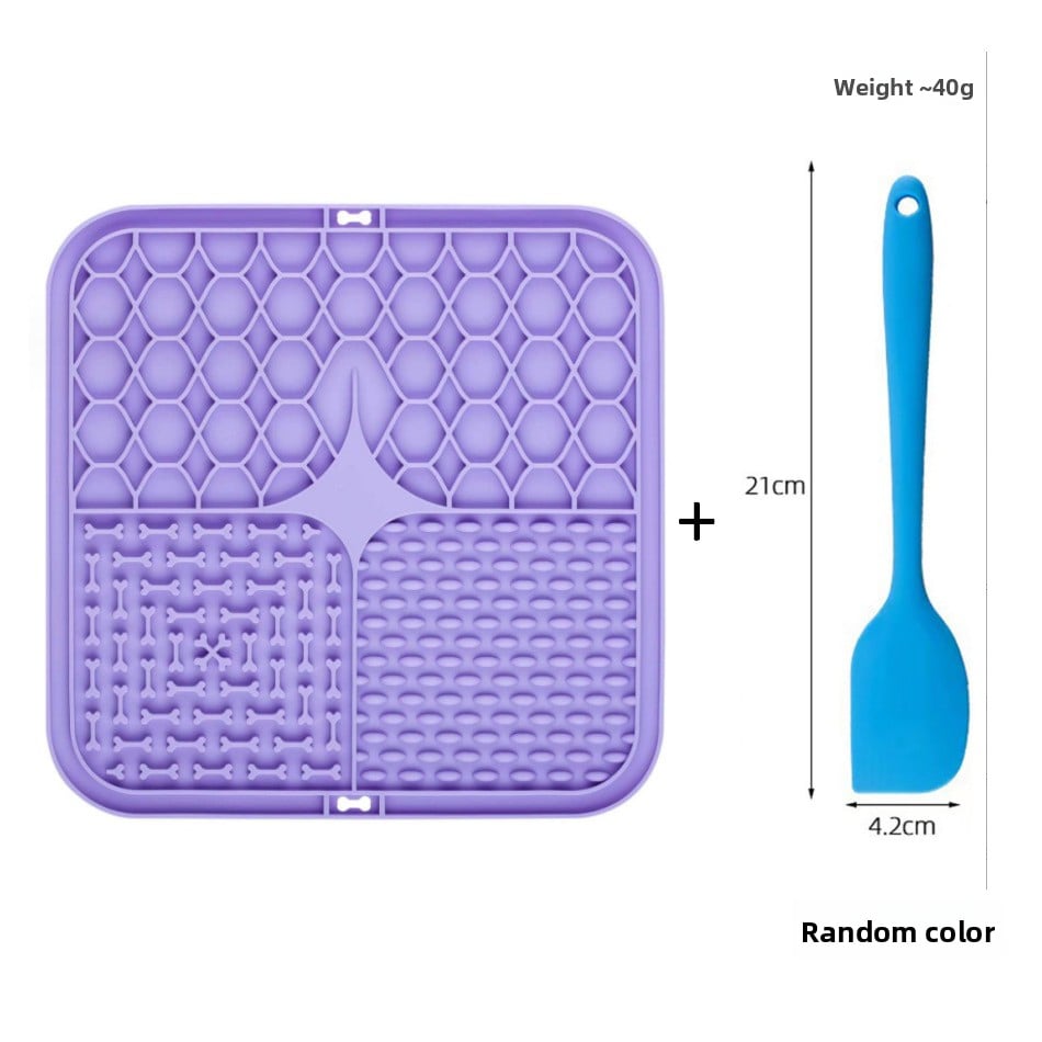 Silicone Pet Licking Mat Slow Feeder with Suction Base
