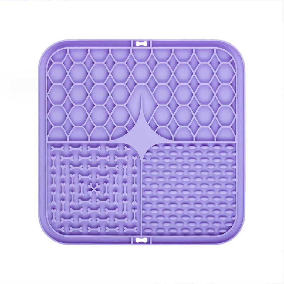 Silicone Pet Licking Mat Slow Feeder with Suction Base