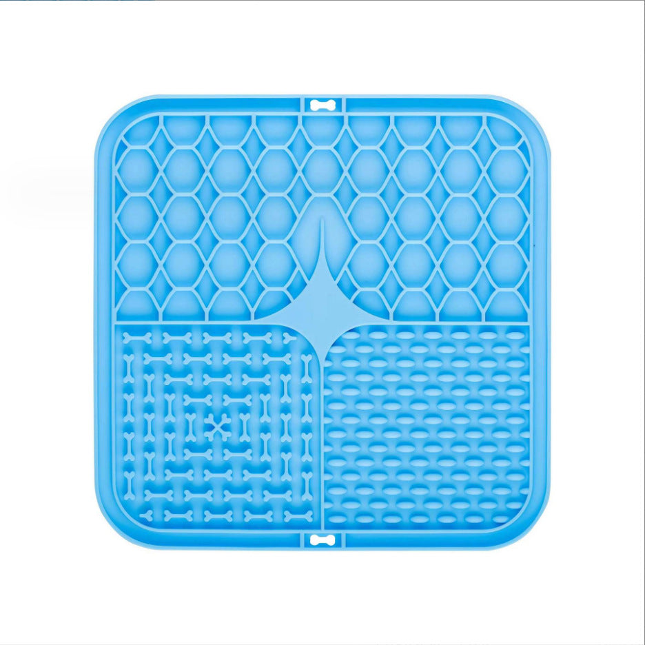 Silicone Pet Licking Mat Slow Feeder with Suction Base