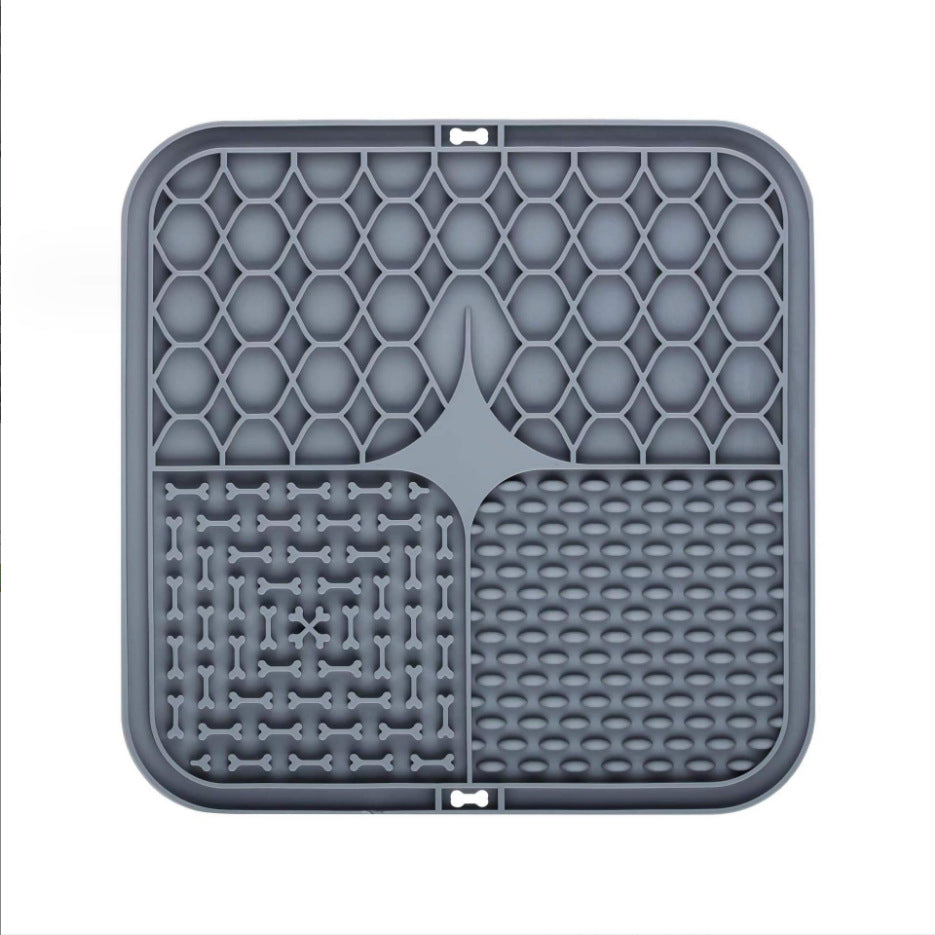 Silicone Pet Licking Mat Slow Feeder with Suction Base